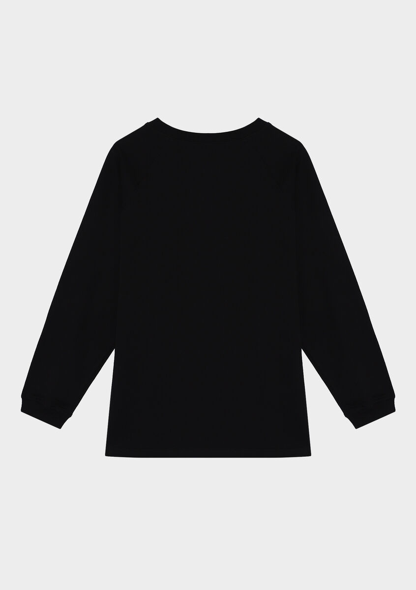 Лонгслів oversize чорний