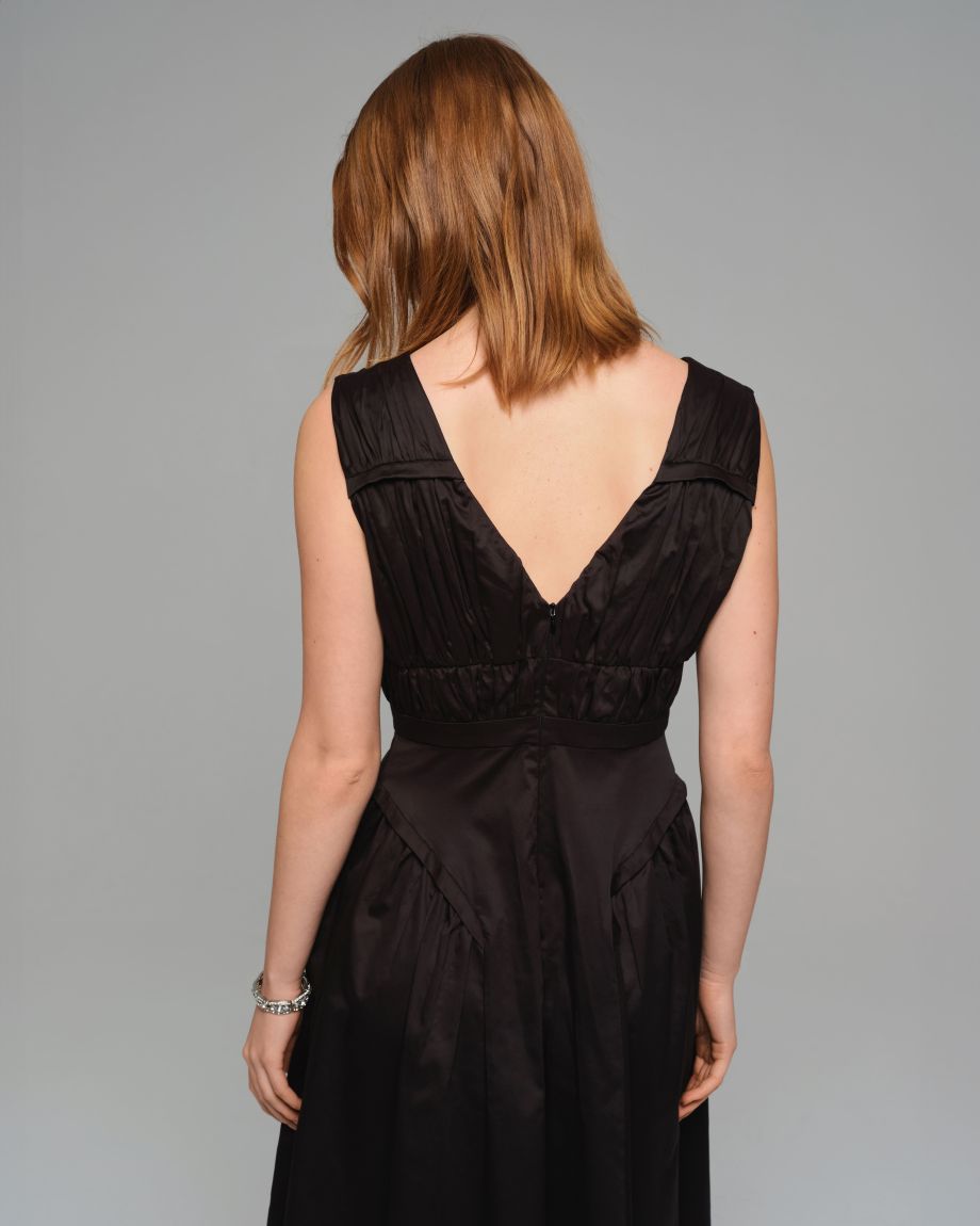 Black dress with bows