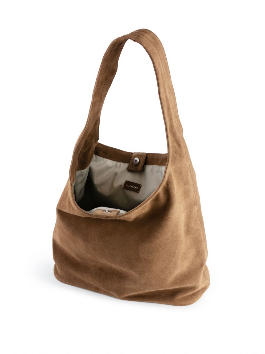 Hobo bag Suede beige