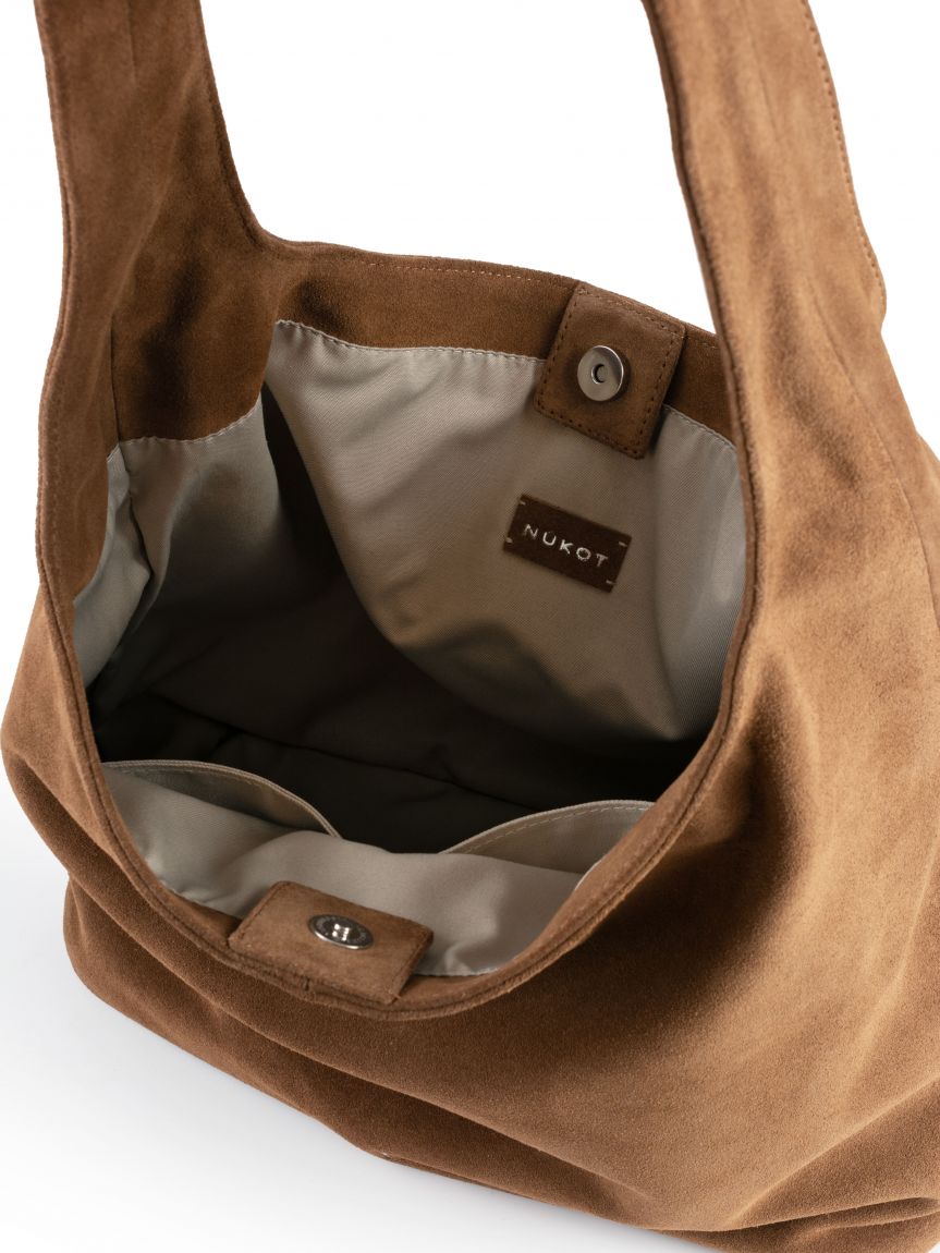 Hobo bag Suede beige