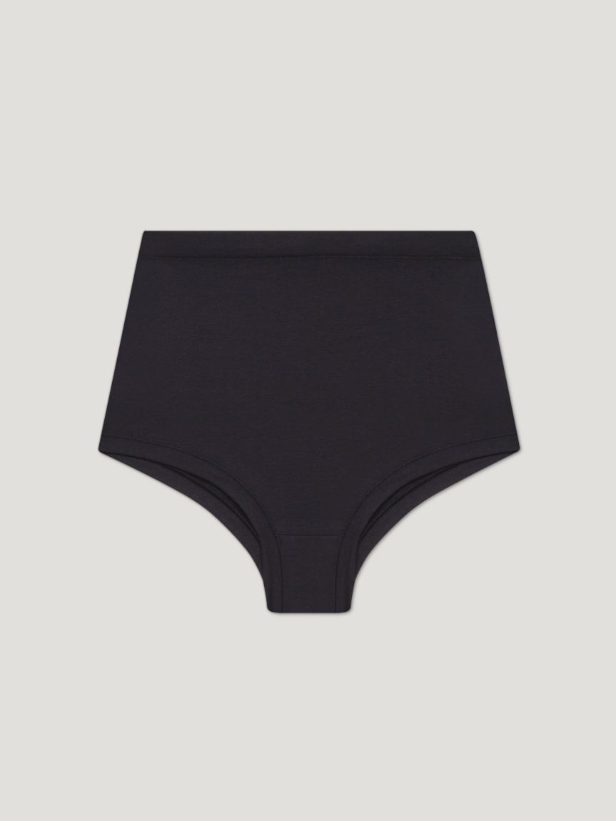 Black High Waist Brief