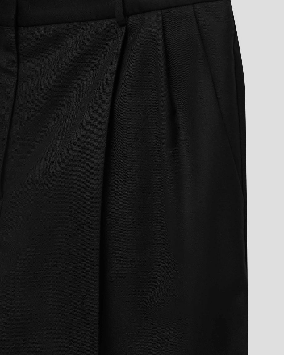 Black classic pants with creases