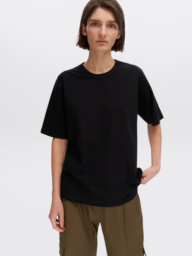 Black oversized T-shirt