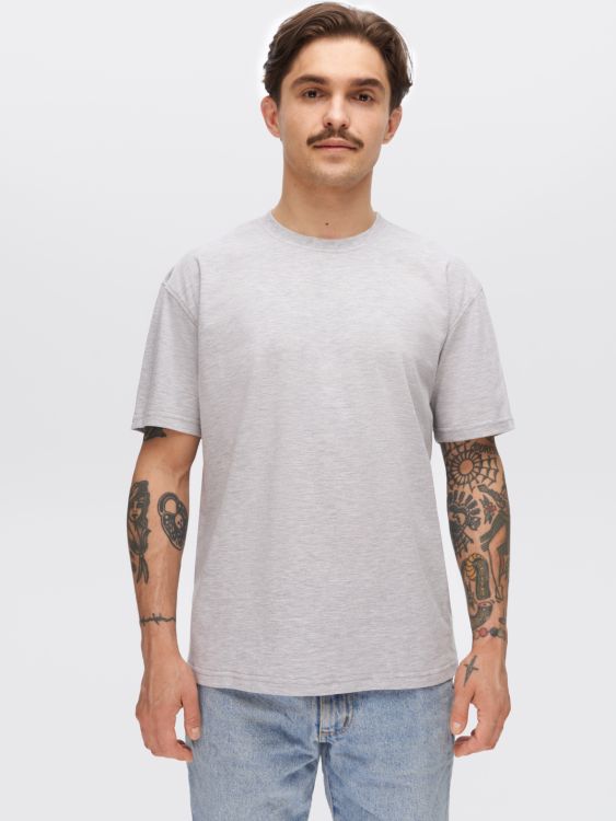 Чоловіча базова футболка світло-сірий меланж