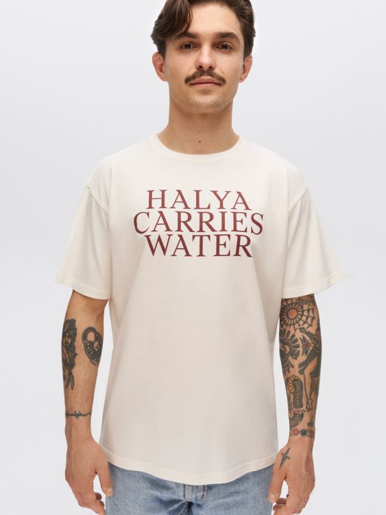 Men's Milk T-shirt Halya Carries Water