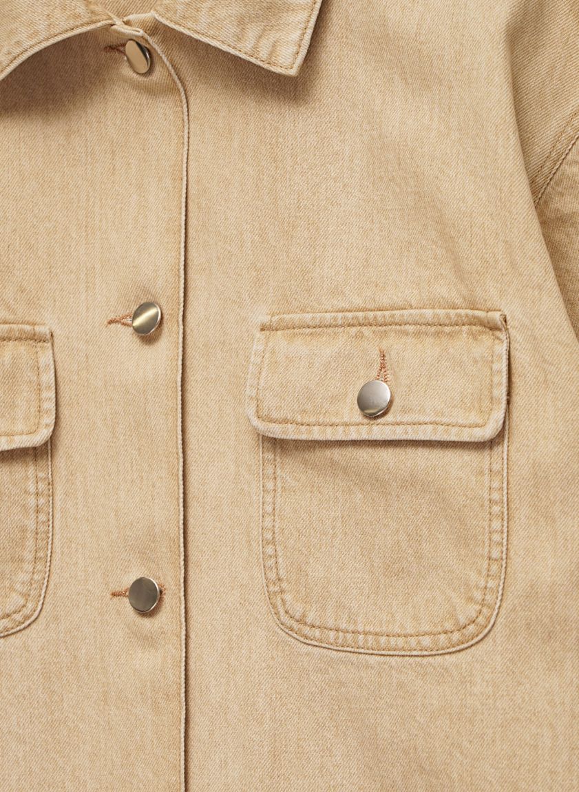 Beige denim jacket