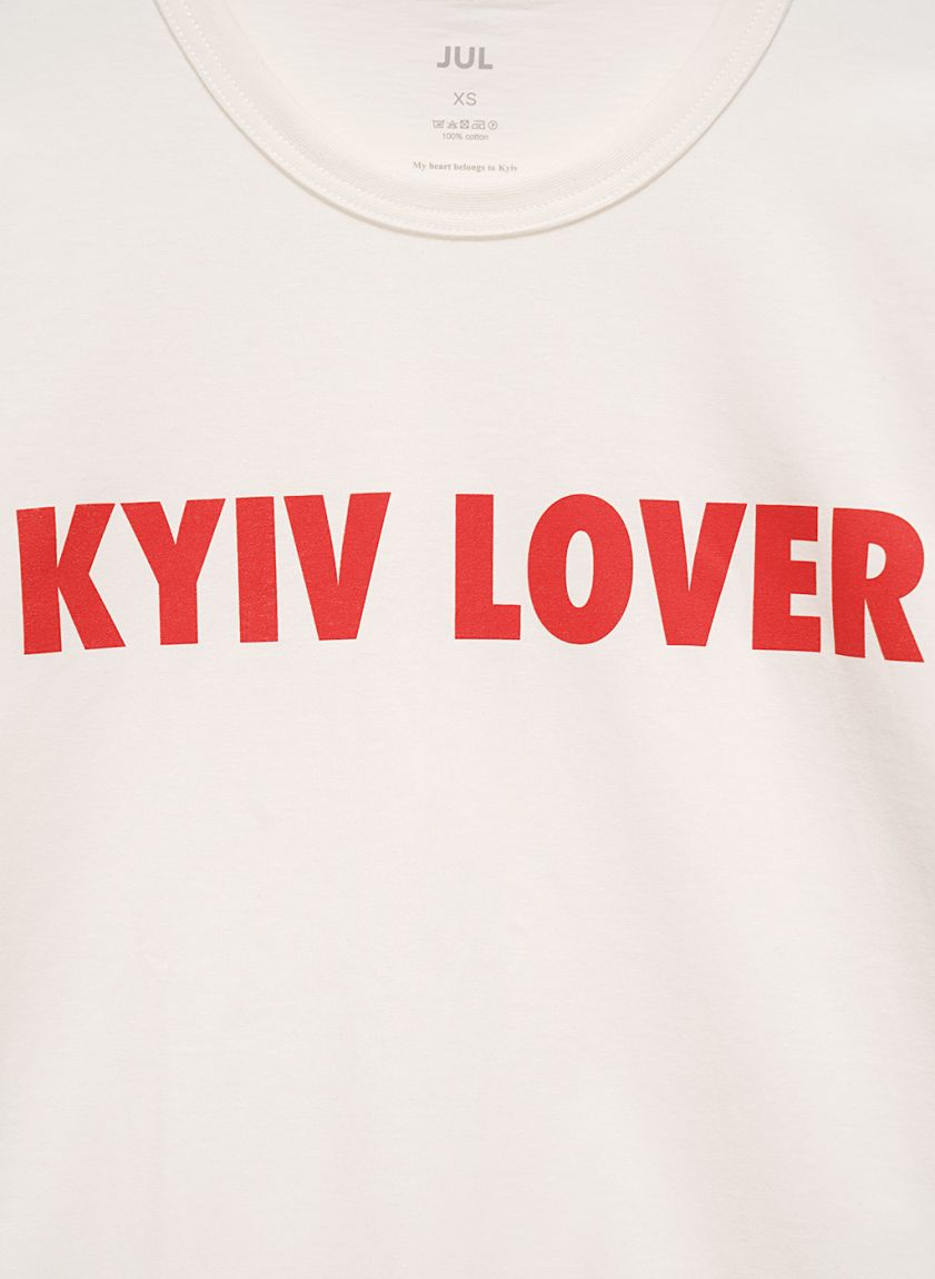 Молочна футболка "KYIV LOVER"