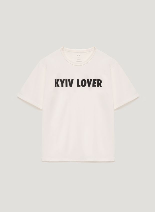 Молочна футболка "KYIV LOVER"