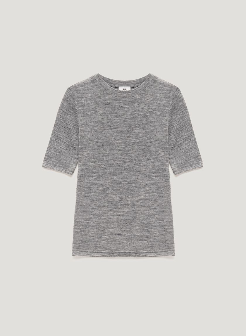 Gray melange T-shirt