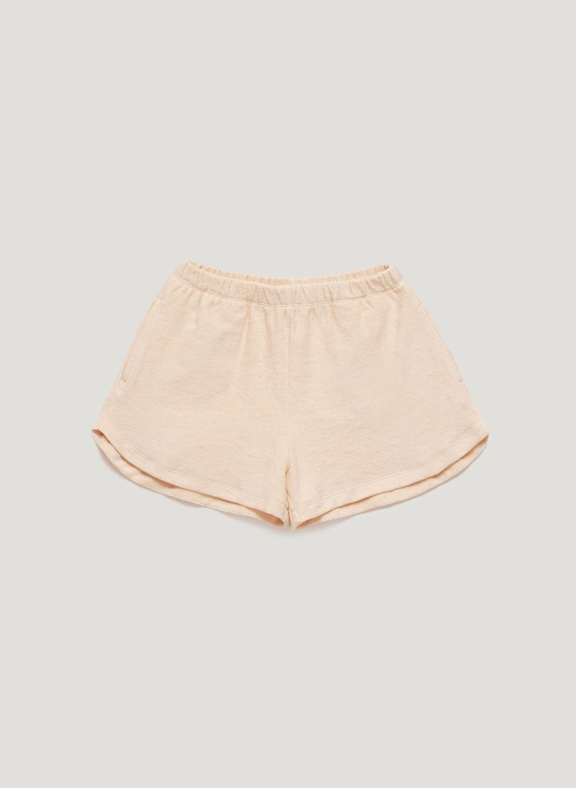 Beige terry shorts