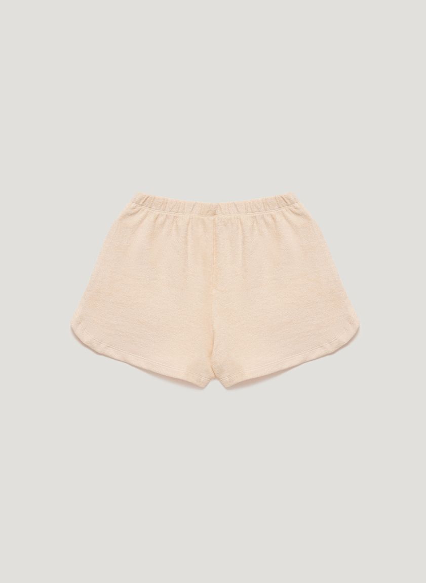 Beige terry shorts