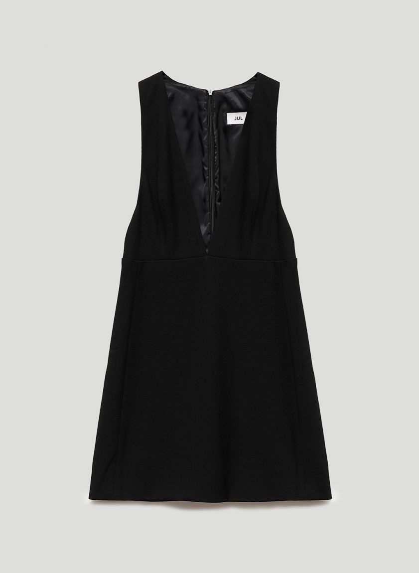 Soft black mini dress
