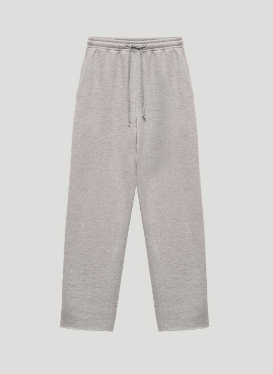 Grey melange warm sweatpants