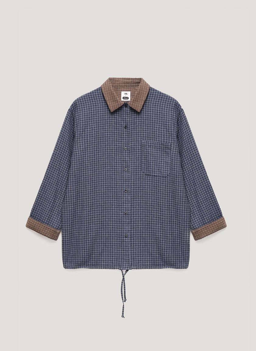 Blue-brown flannel shirt JUL х EBAUT