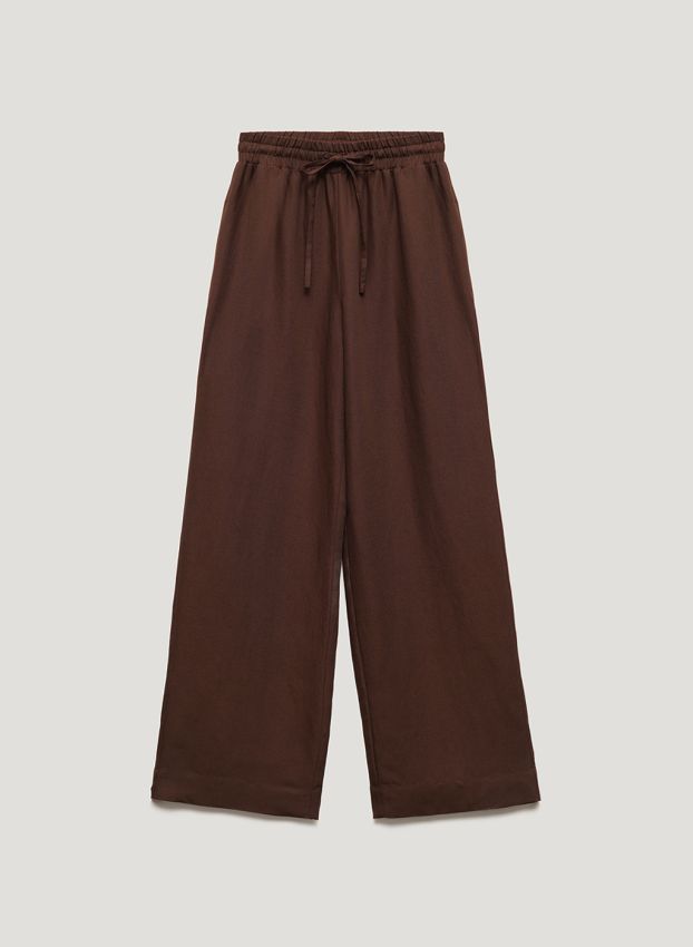 Brown straight pants