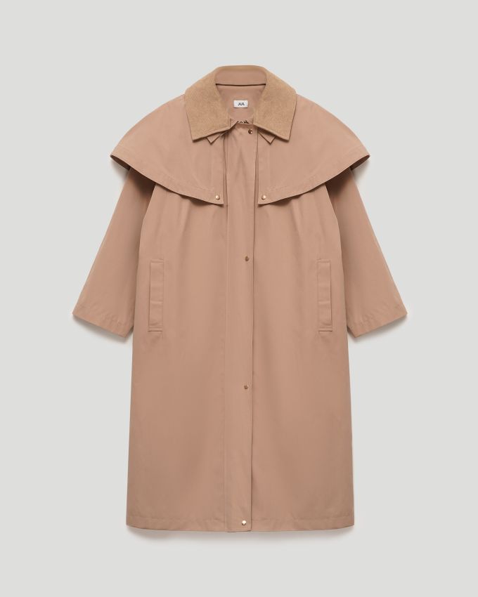 Beige raincoat