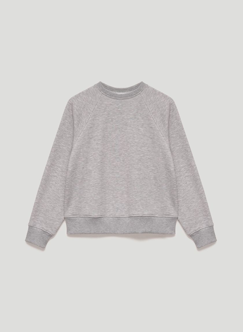 Gray melange sweatshirt