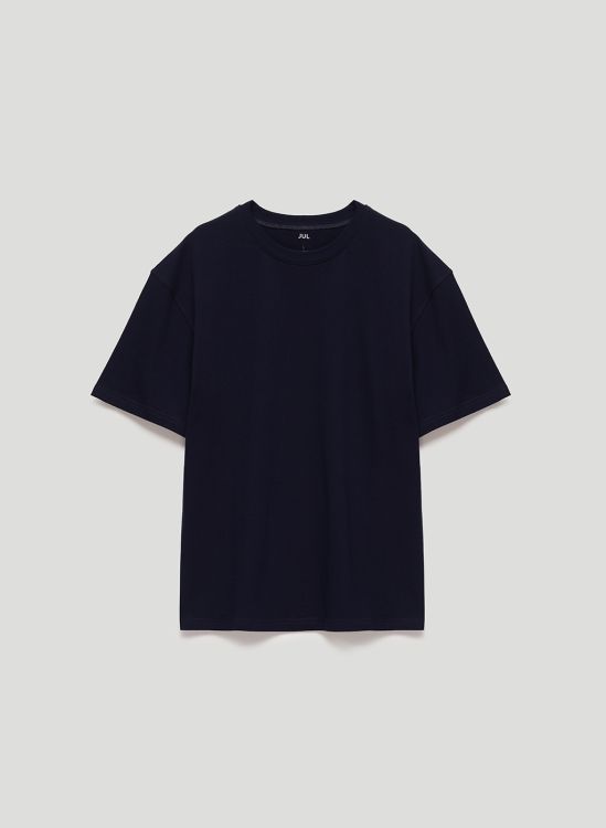 Men's dark blue basic T-shirt