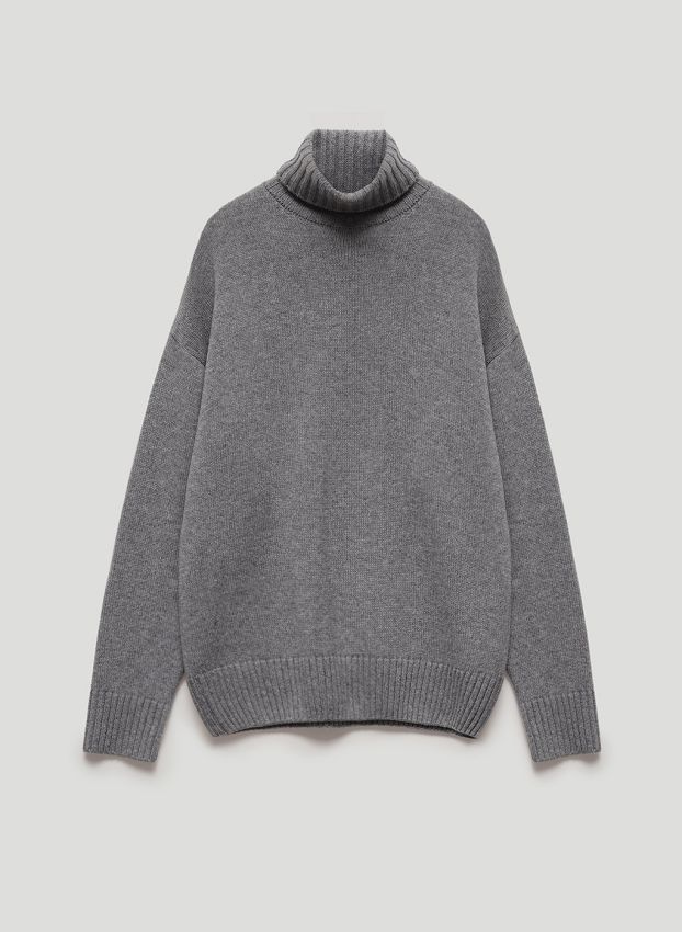 Gray 100% cashmere sweater