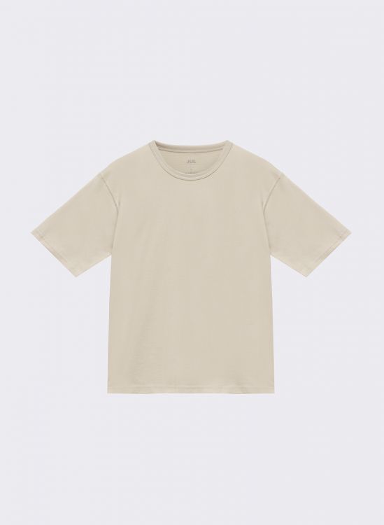 Women's beige basic T-shirt