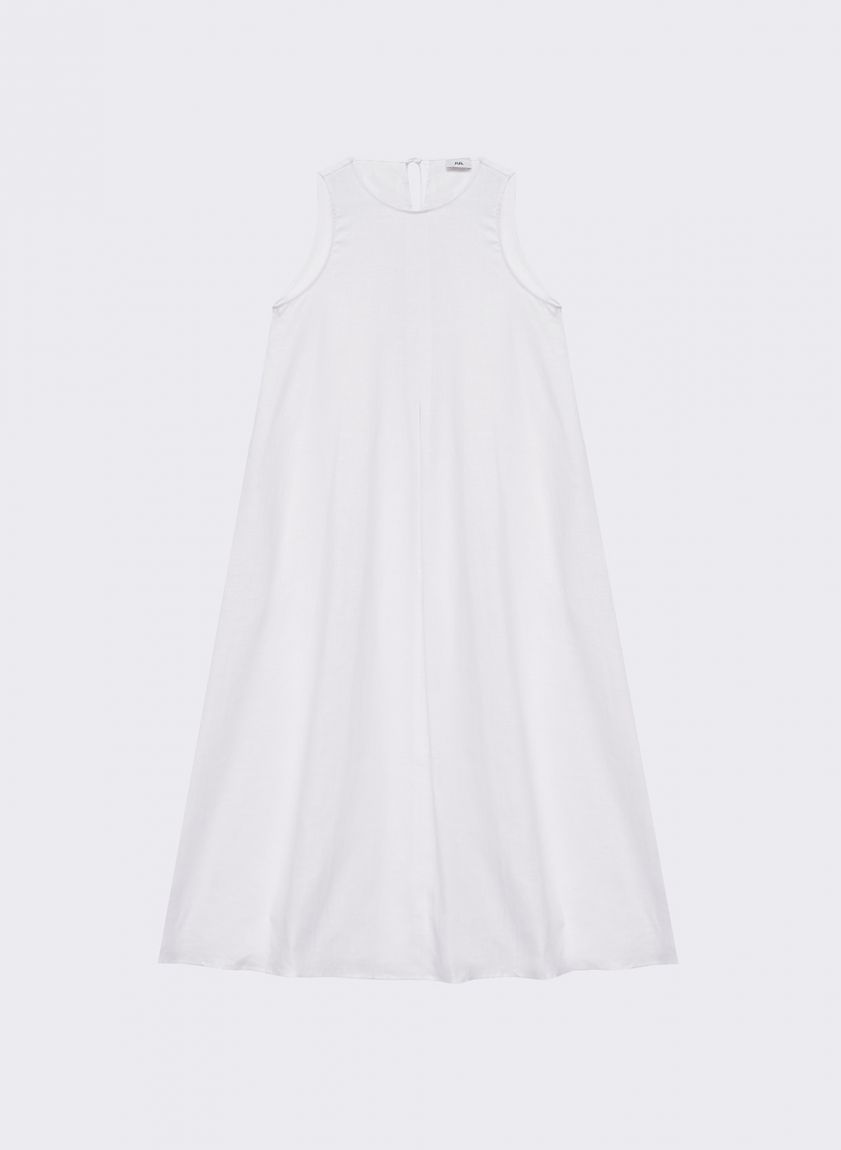 Лляна сукня біла