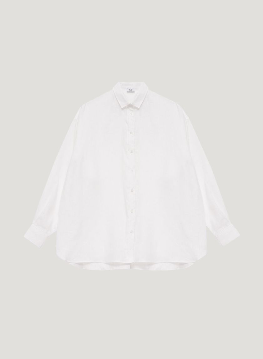 White oversized shirt 100% linen