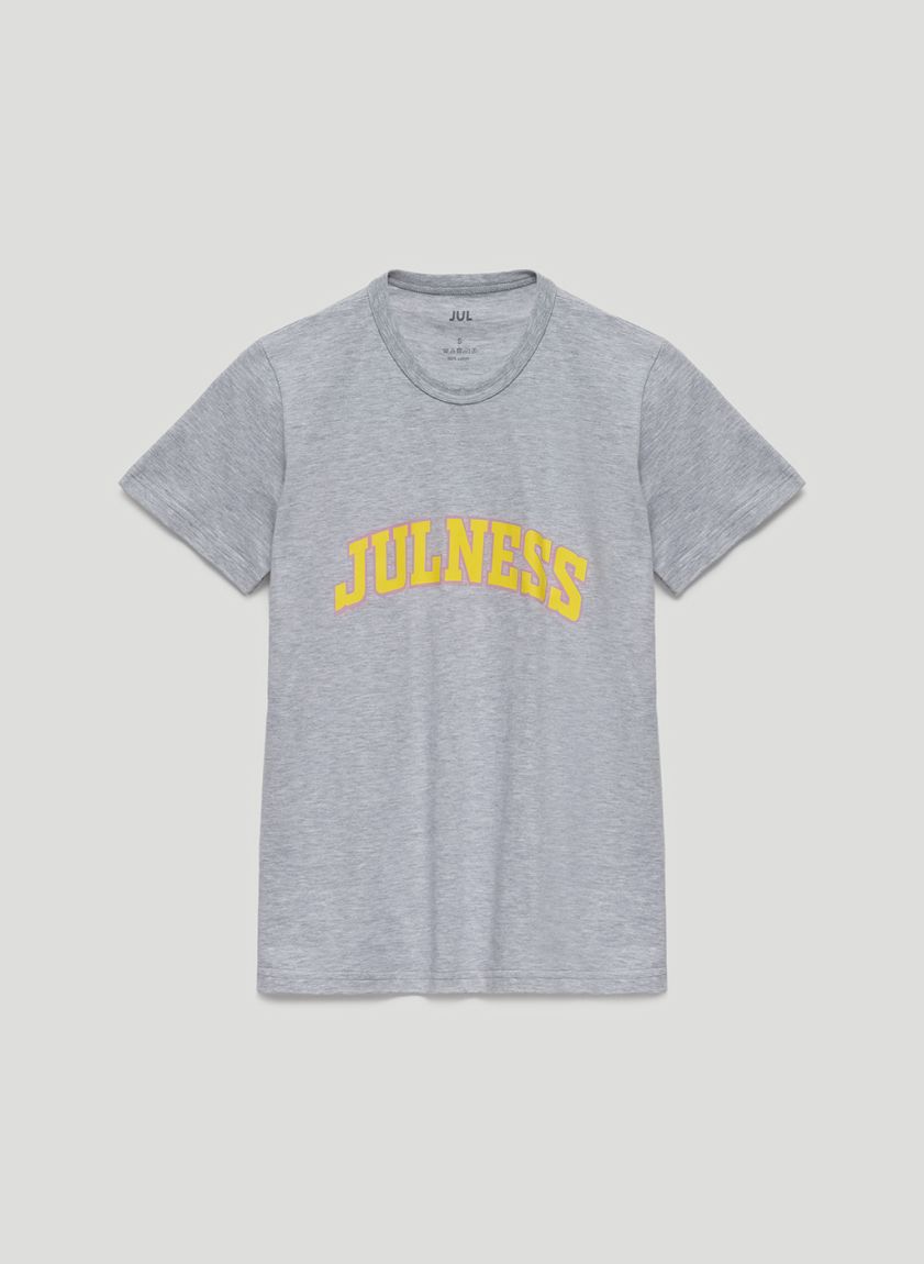 Gray melange "JULNESS" T-shirt