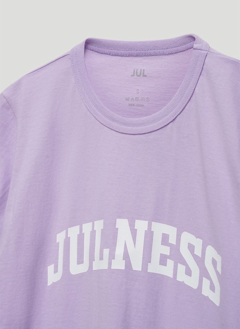 Purple "JULNESS" T-shirt