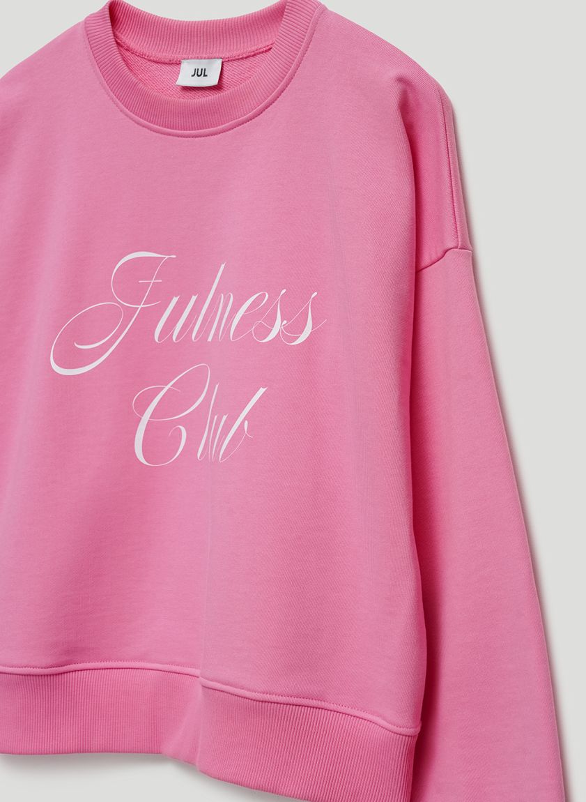 Pink "Julness Club" sweatshirt