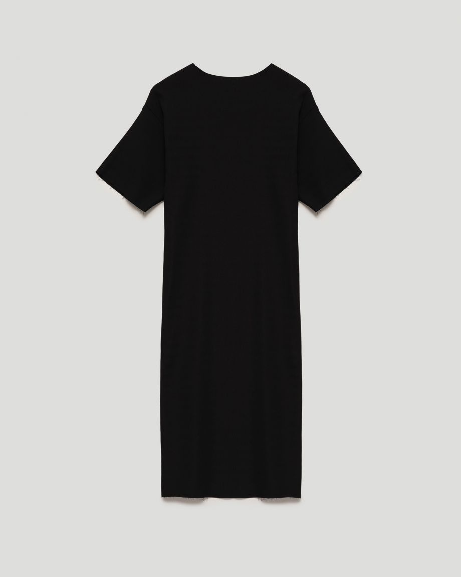 Чорна текстурована сукня