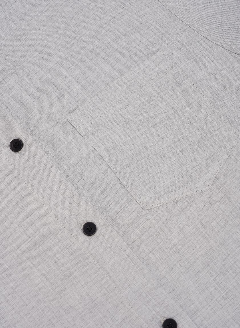 Light gray basic button-down shirt