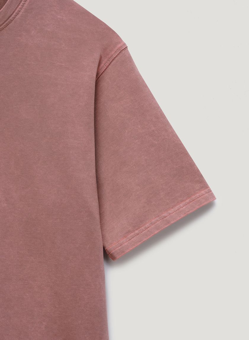 Thick Pink Dyed T-Shirt