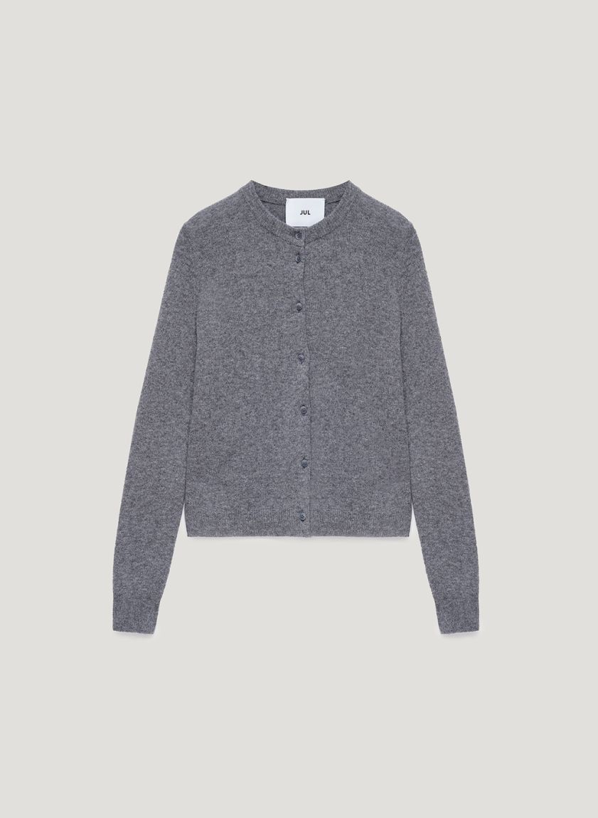 Light Grey Wool Cardigan