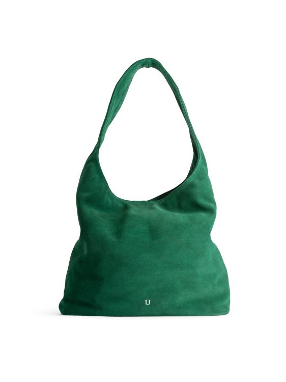 Hobo bag Suede green