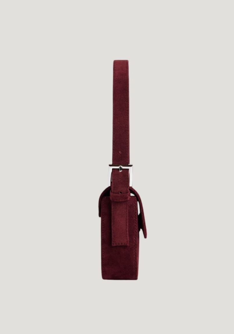 Baguette bag Suede Burgundy