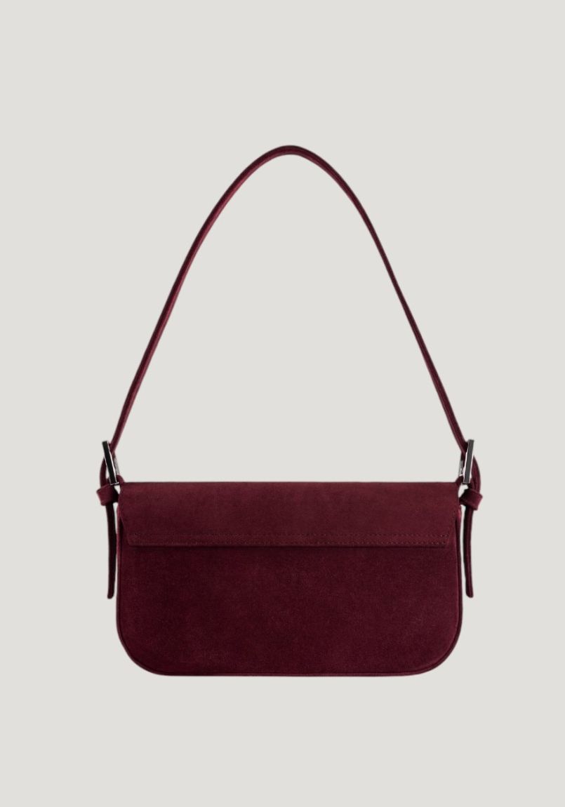 Baguette bag Suede Burgundy