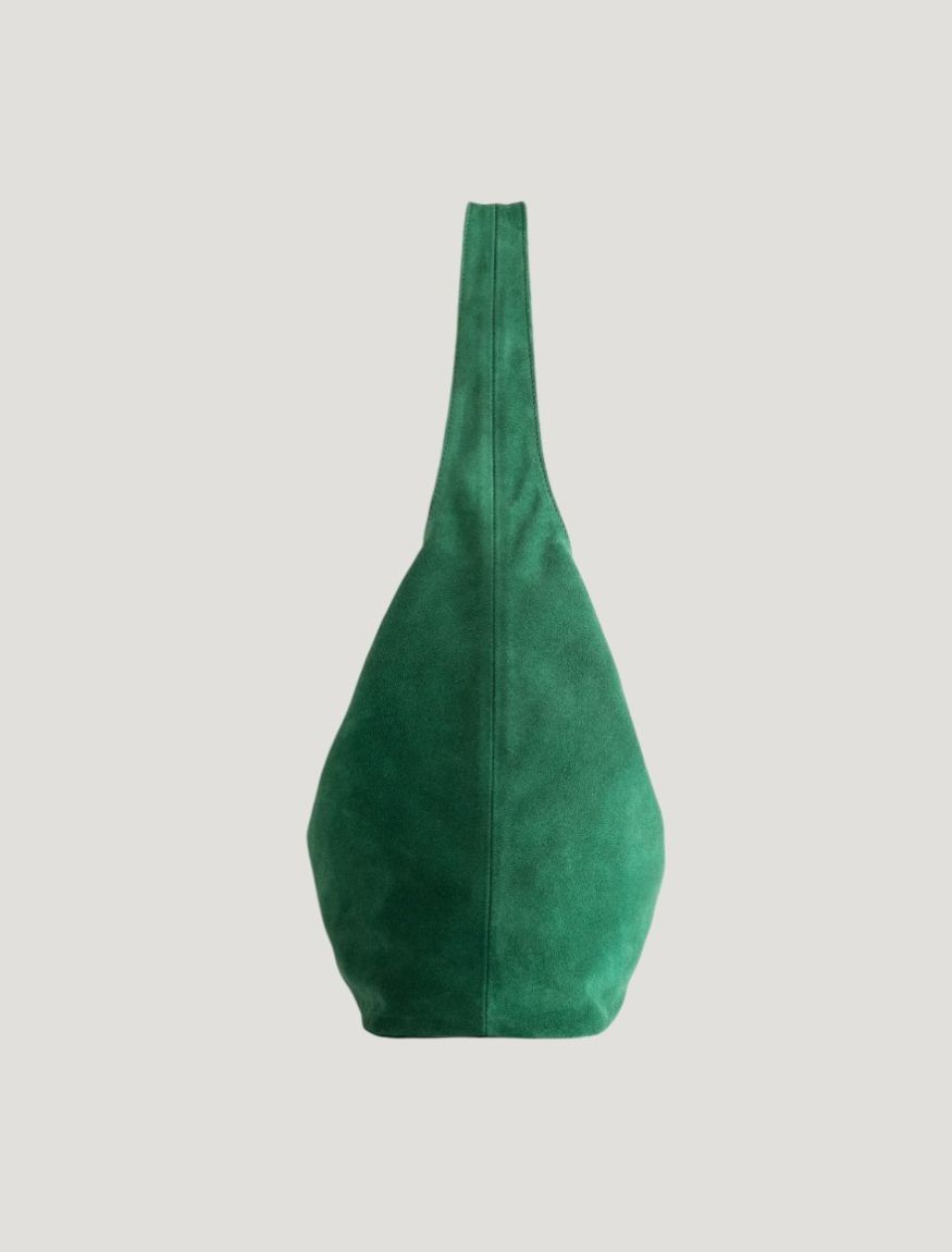 Hobo bag Suede green