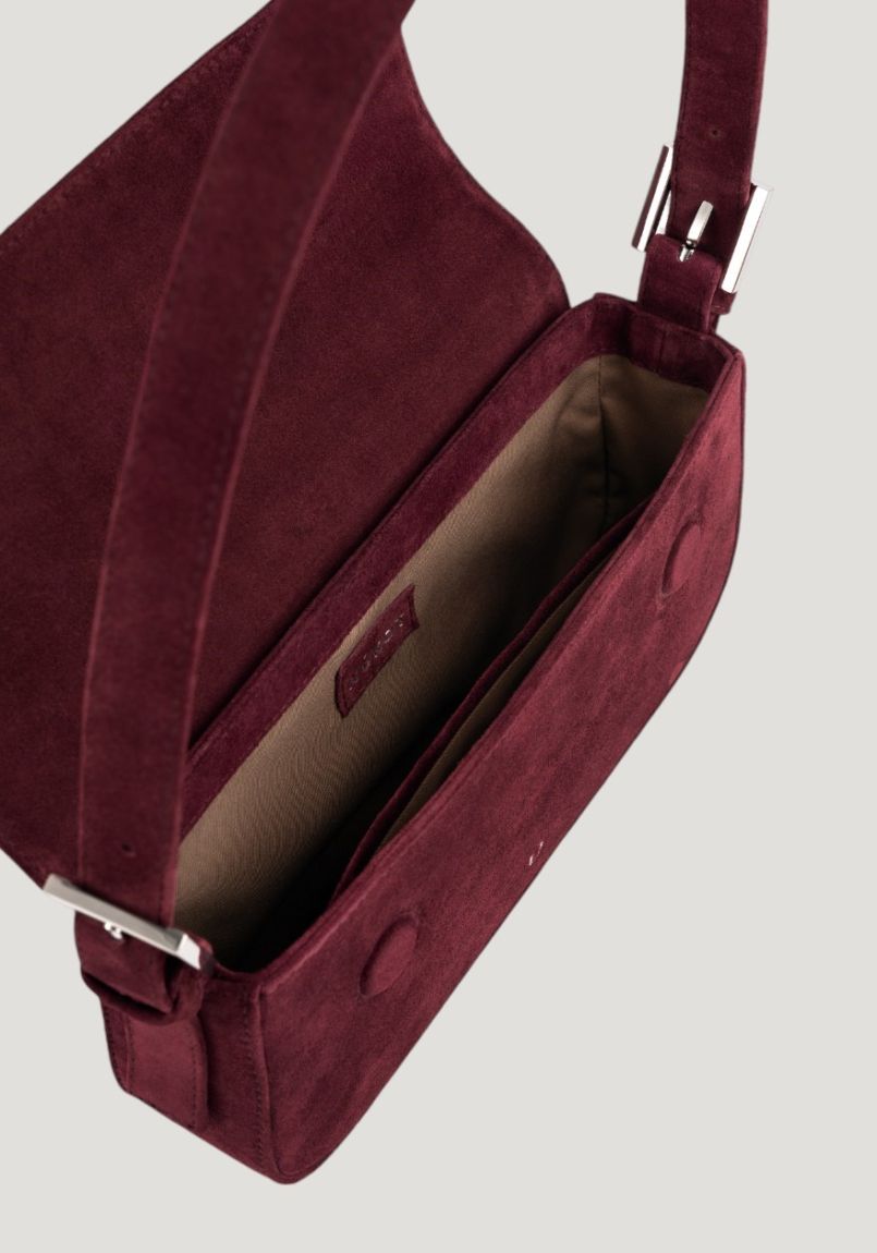 Baguette bag Suede Burgundy