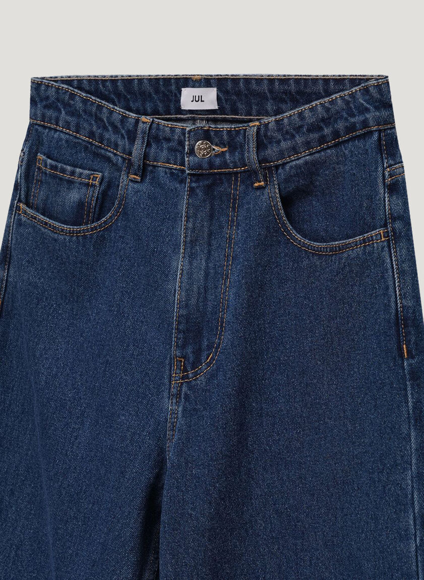 Navy blue wide jeans