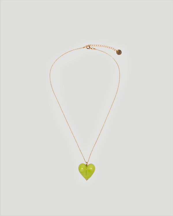 Neck chain Your heart green