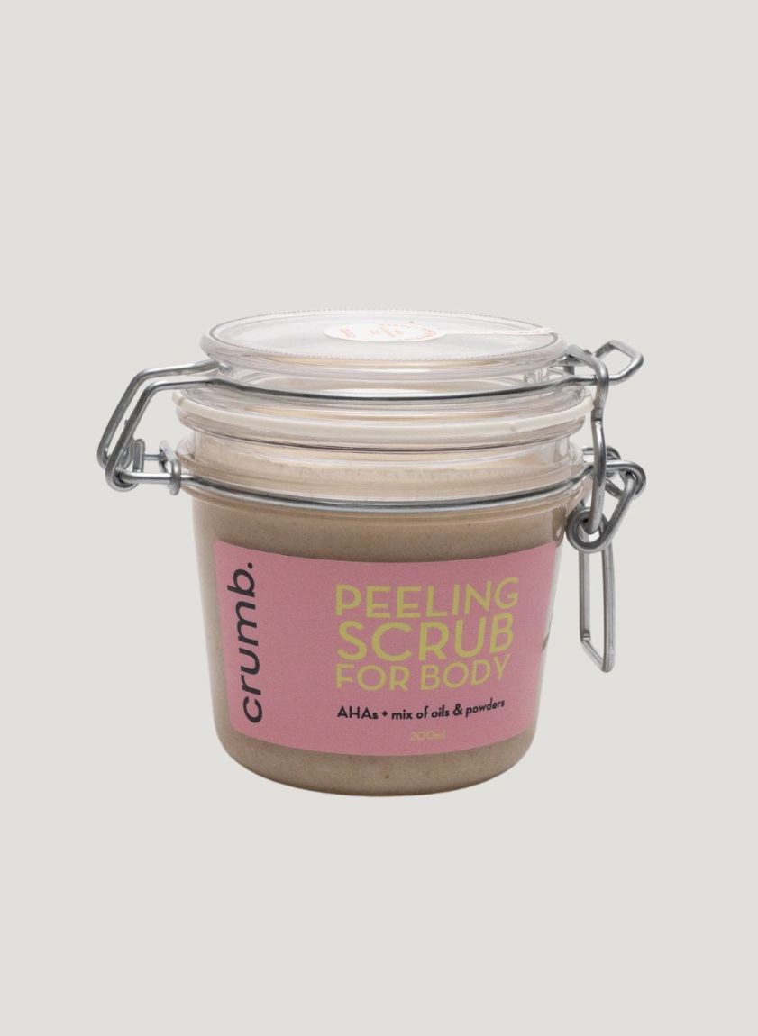 Peeling scrub for body with powders Cherry & Santal