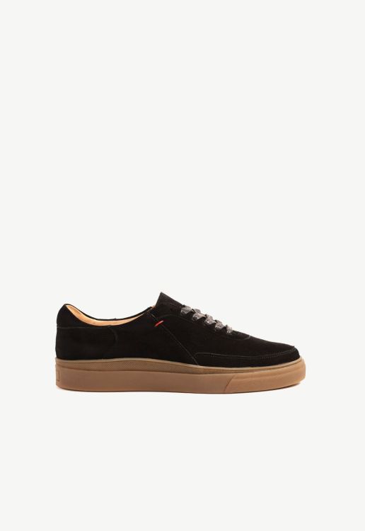 Black suede Sneakers with a crepe sole