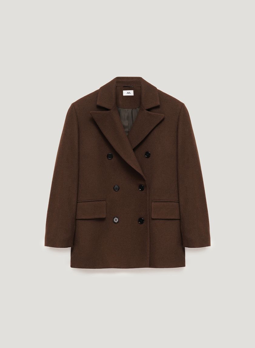 Brown coat-jacket