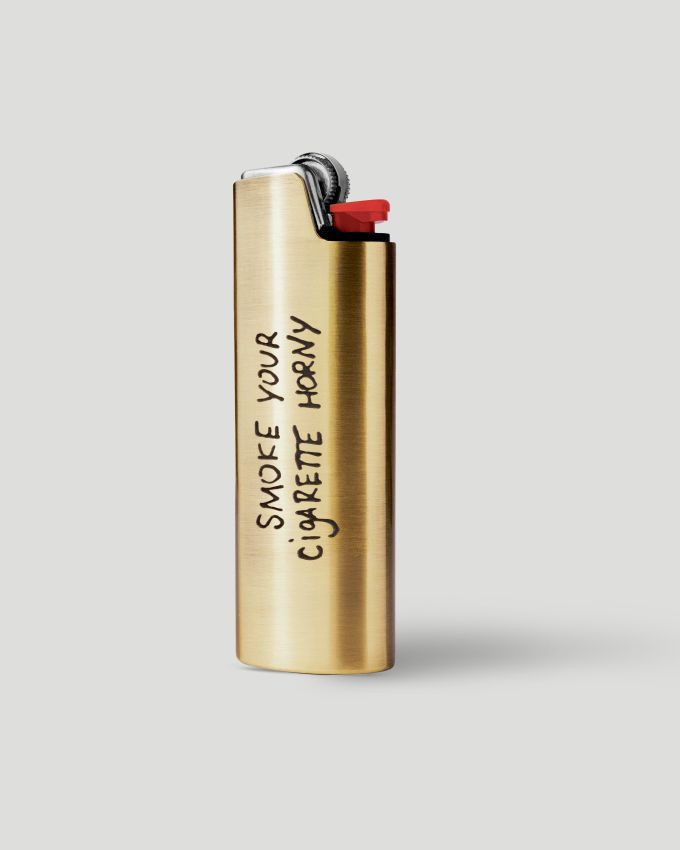 Golden lighter case