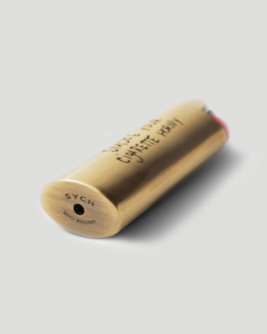 Golden lighter case