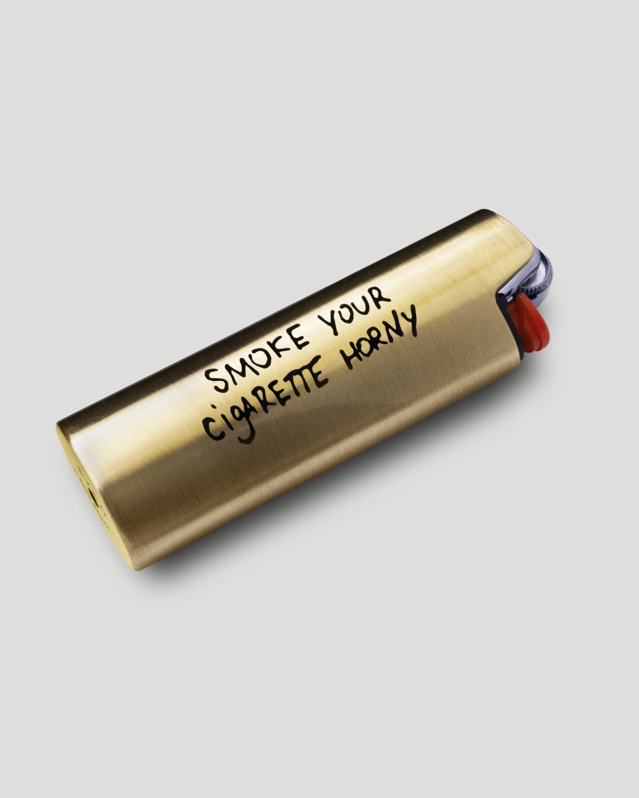 Golden lighter case