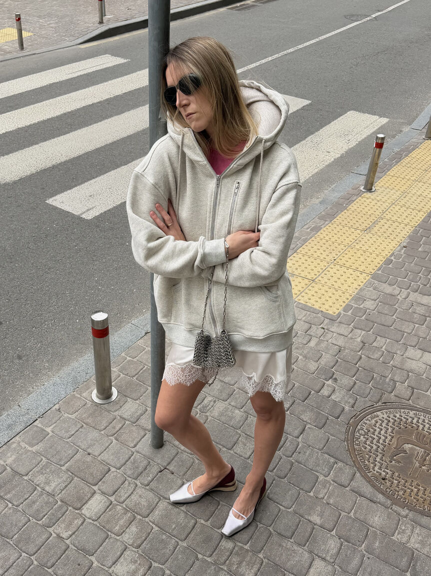 Sleeping hoodie з надувним елементом сіре