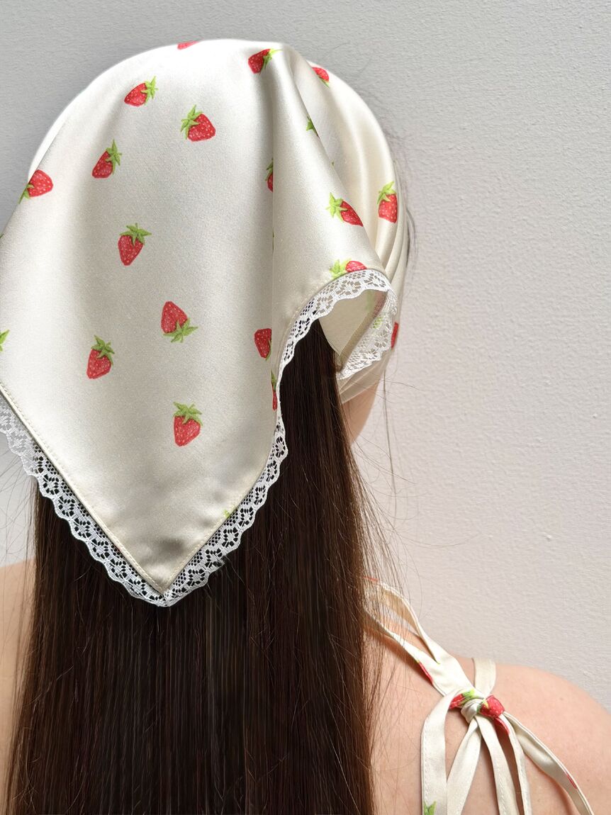 Strawberry Print Scarf