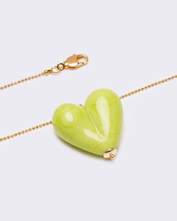 Neck chain Your heart green