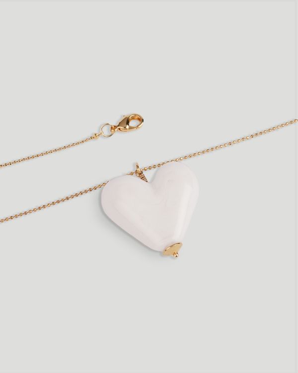Neck chain Your heart white